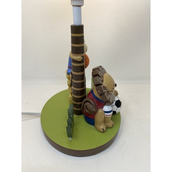 Lamb & Ivy Children’s Nursery Lamp Lion Monkey Soccer Basketball Baby Bedroom - Picture 6 of 10